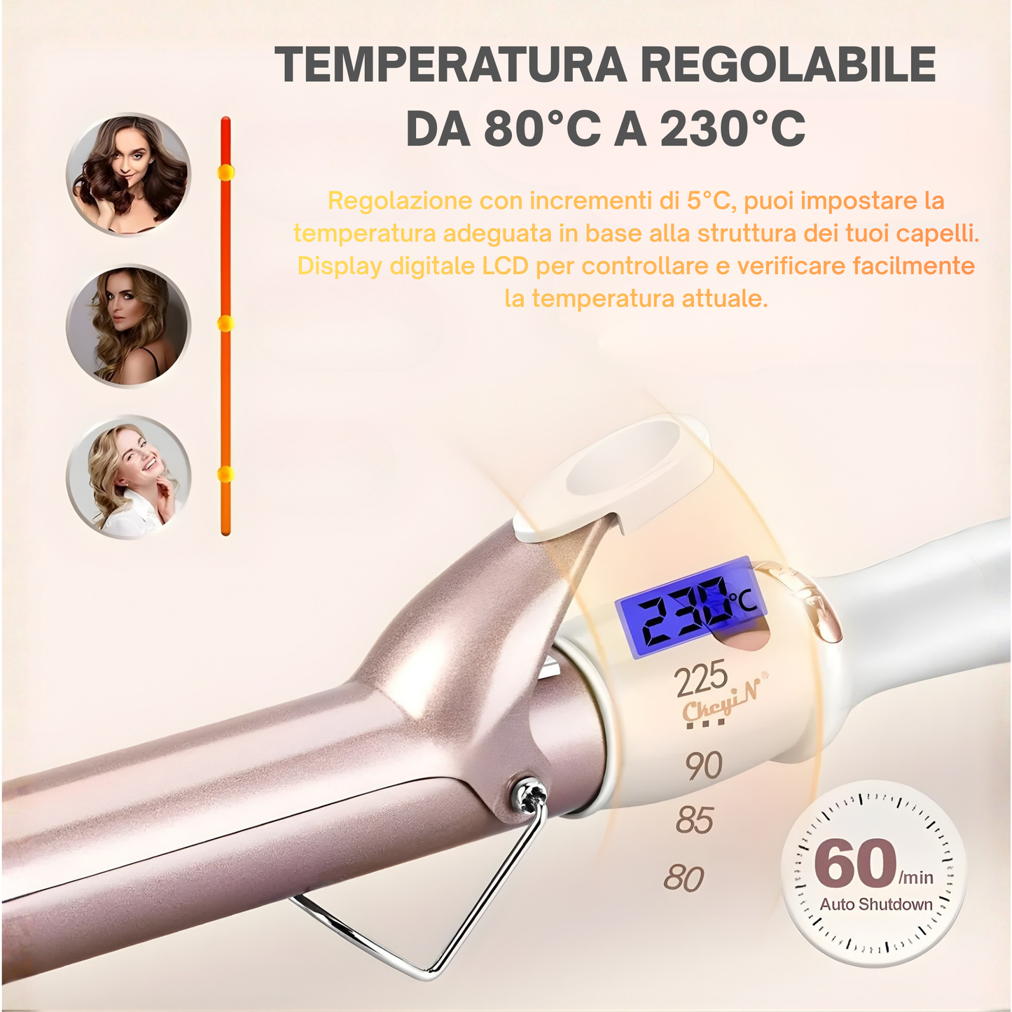 Arricciacapelli Elettrico Professionale